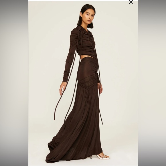 $1,690 Proenza Schouler Cinched Cutout Maxi Dress - Picture 3 of 8